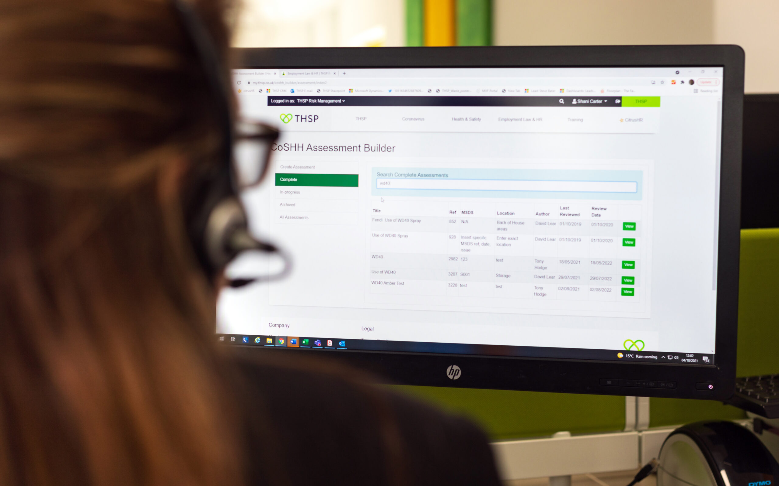 COSHH Assessment Builder
